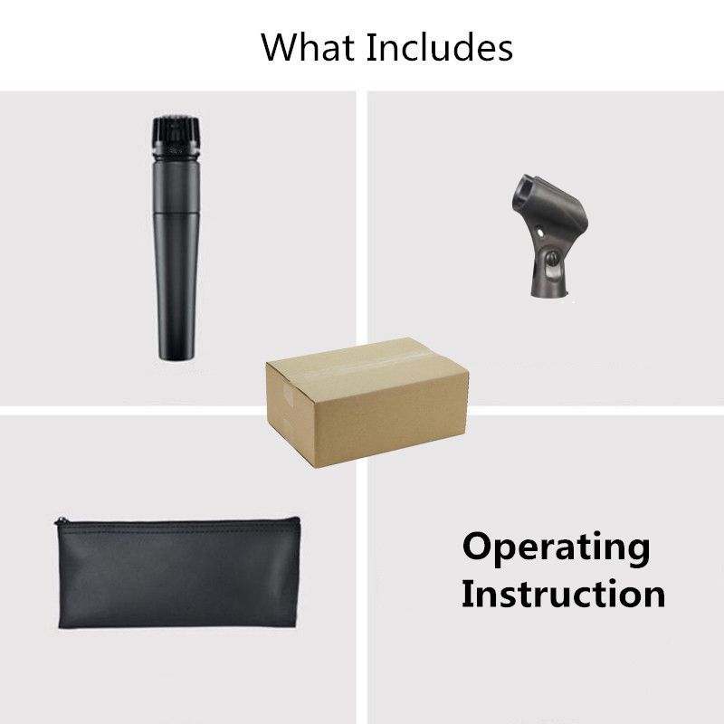 Finlemho mikrofon Dynamic kapszula felvevő Stu SM57 professzionális gitárerősítőhöz dobkészlet hangszerkeverőhöz_voghion.com