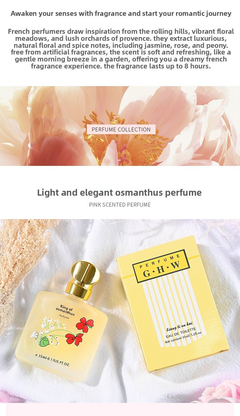 Osmanthus parfum voor mannen en vrouwen, langdurige geur, frisse jasmijn, roos, bloemige eau de toilette 35 ml_voghion.com
