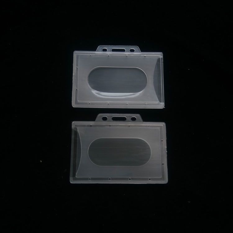 Flexible PP plastic breastplate shell horizontal plastic employee label cover non-fragile card easy to print_voghion.com
