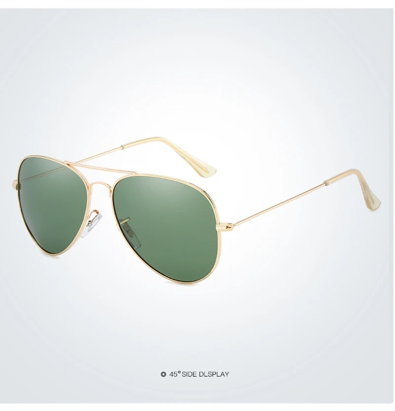 New Arrivals Classic Pilot Men Polarized Vintage Metal Ray Sunglasses Women Mirror Ride Male Colors uv400_voghion.com