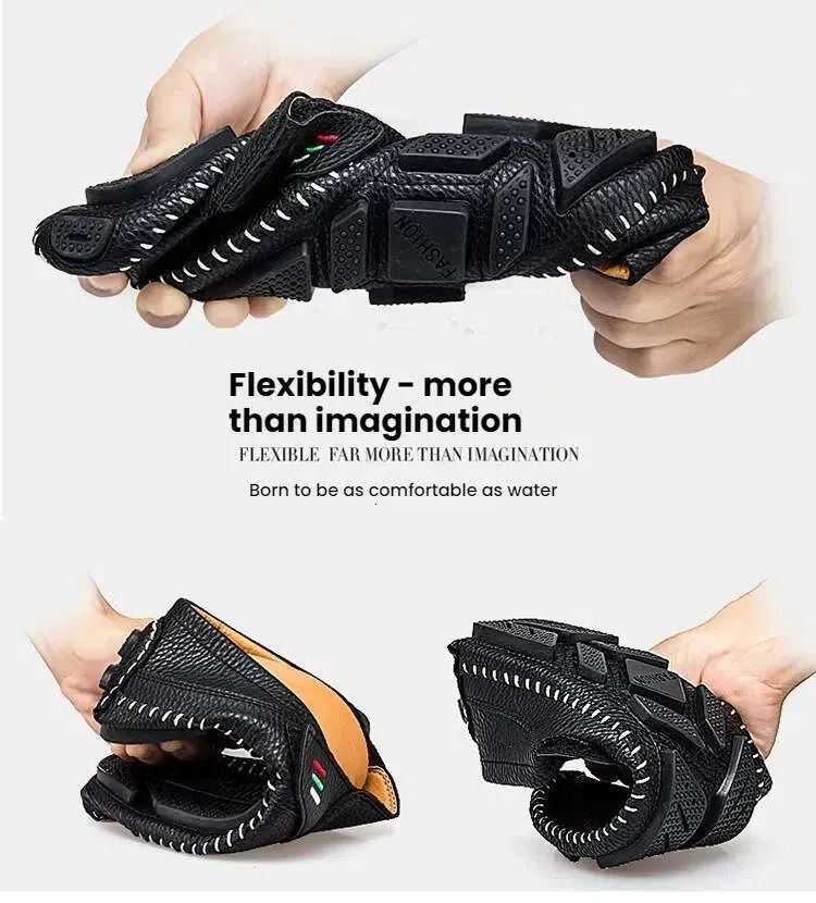 Foreign Trade Handmade Stitched Mark Line Loafers Extra Large Casual Men's Shoes_voghion.com