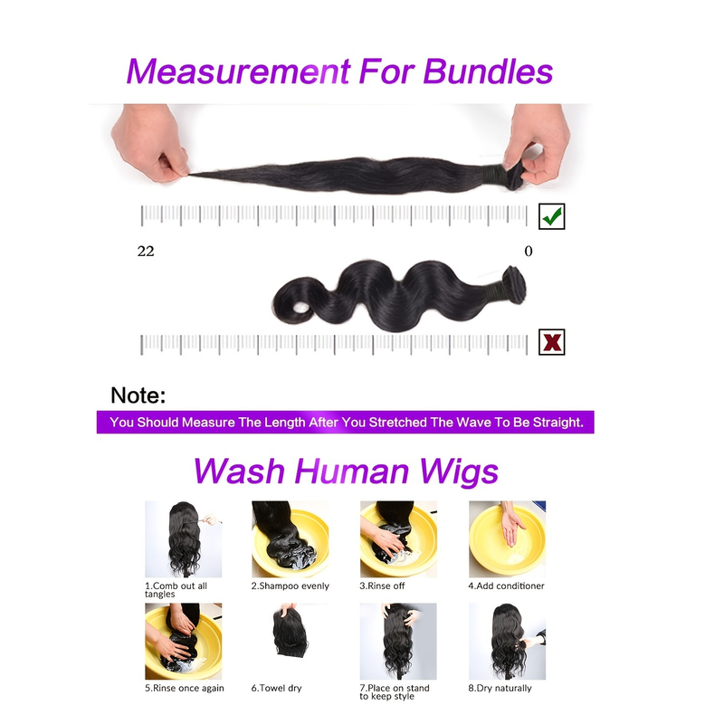 3 pacchi di tessuto sciolto capelli umani capelli remy brasiliani per le donne_voghion.com