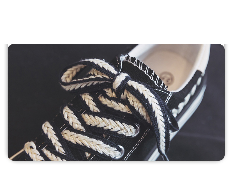 Damenschuhe Trendy Schuhe All-Match Dünnes Nischendesign Lässige Atmungsaktive Canvas-Schuhe_voghion.com