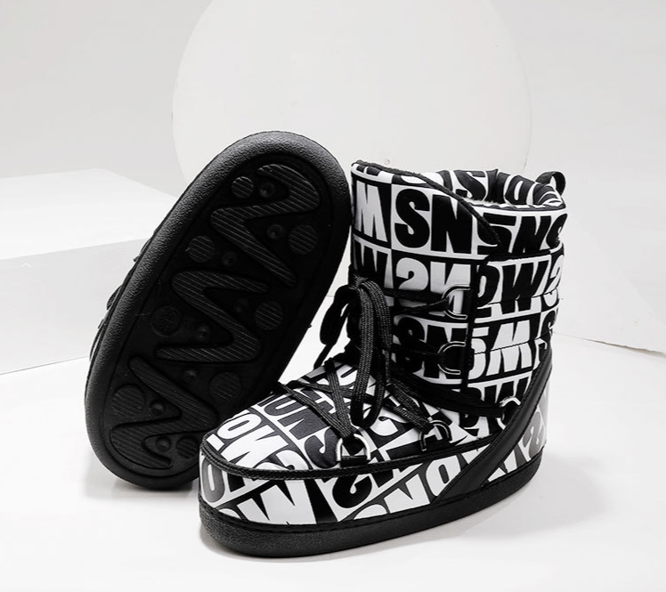 Women's Shoes Knee High Boots Plus-size Winter Ski With Padded Mid-leg Shoes_voghion.com