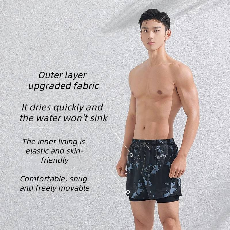Maillots de bain pour hommes, pantalons de plage amples grande taille, short de bain, protection solaire, baignade dans les sources chaudes, maillots de bain pour hommes_voghion.com