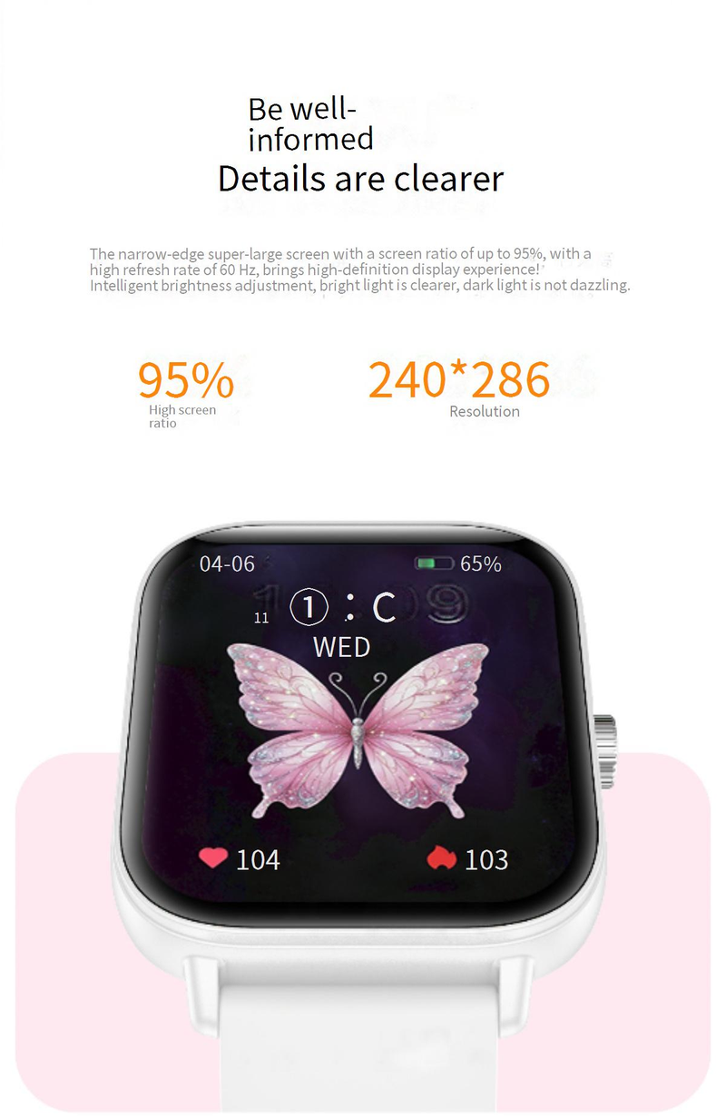 Smart Watches New Ultra Thin Smart Watch I128 Call Bluetooth Sports Pedometer Monitoring Heart Rate Blood Oxygen IP68 Waterproof_voghion.com