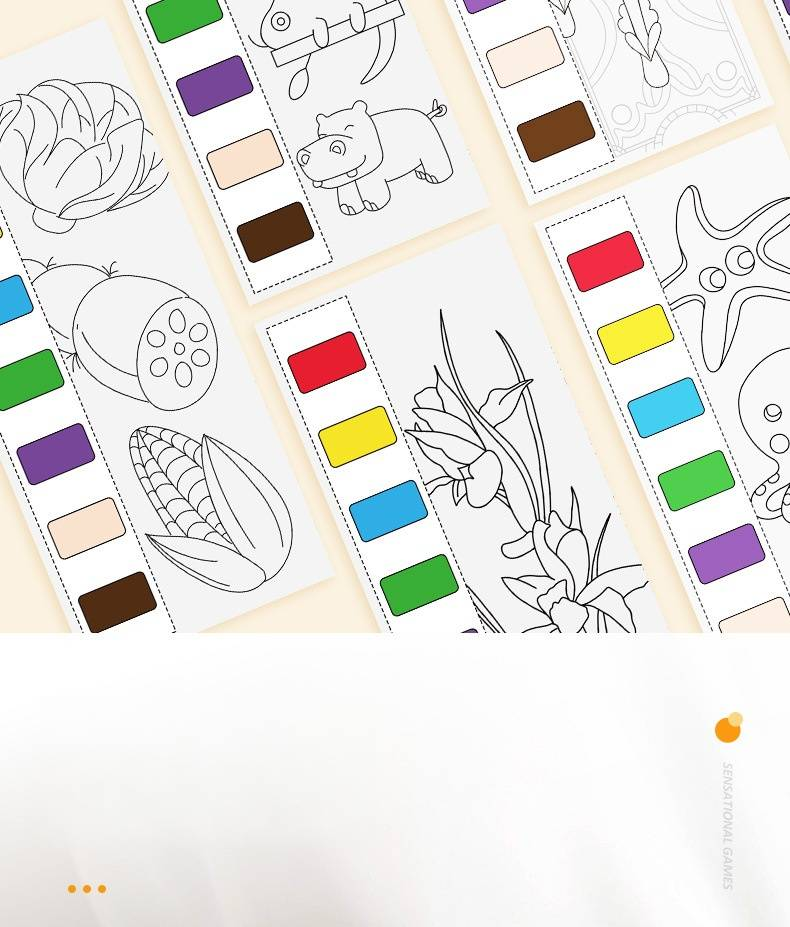 Magic Watercolor Coloring Book For Kids - Reusable Paint With Water Pages, Fun Educational Art Activity Gift For Boys & Girls_voghion.com
