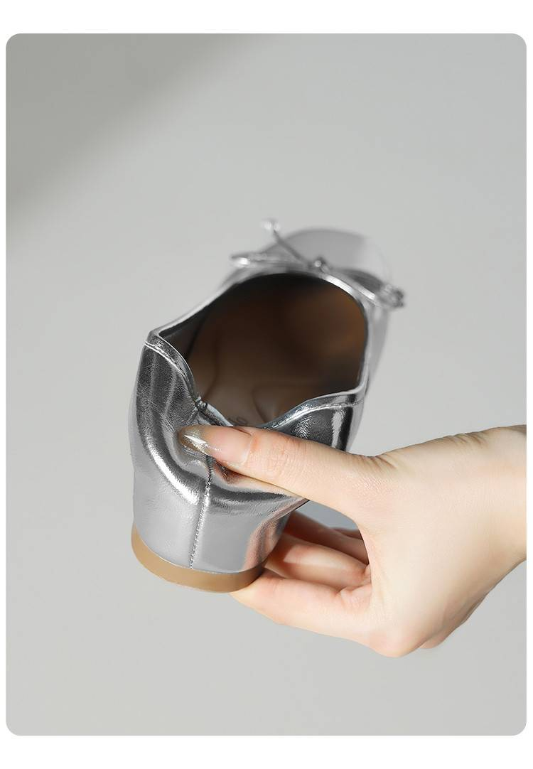 Cameido Women'S Casual Shoes With 1Cm Square Round Head Cowhide Leather And Drip Molding Sole_voghion.com