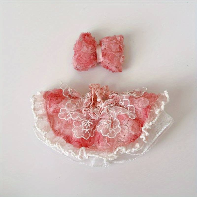2pcs Clothing Set For Labubu,Adorable Outfits,Bows,Stylish And Entertaining Clothing Accessories,Perfect Gifts For A Daughter's Birthday_voghion.com
