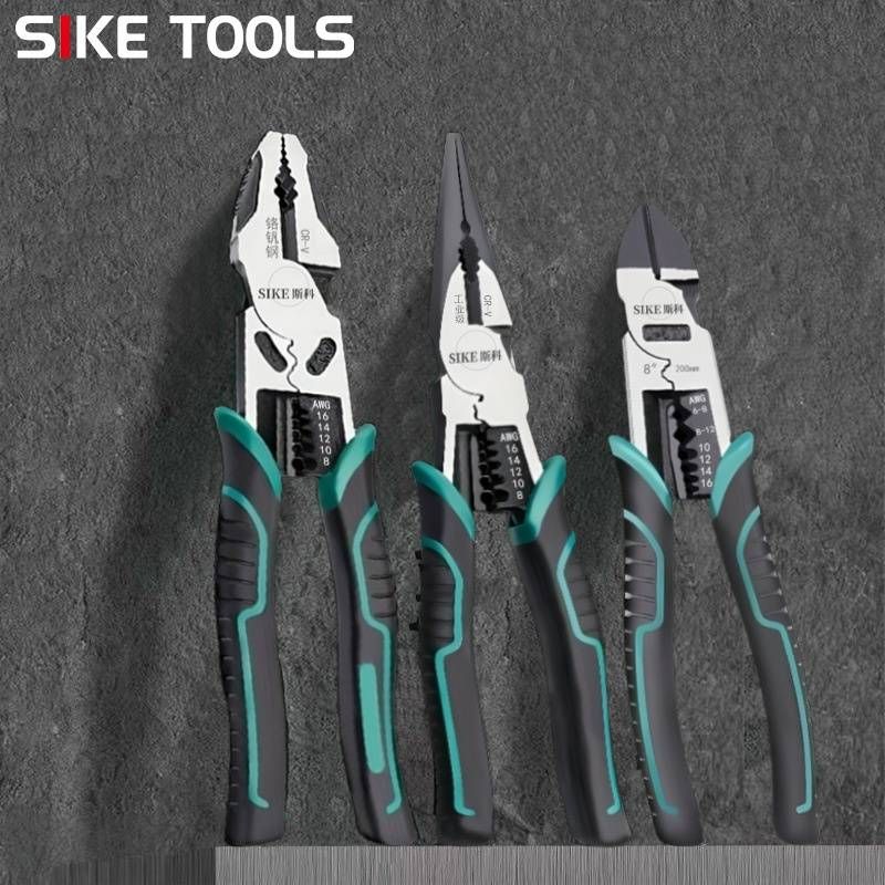 Professional Multi-Function Wire Cutter - Heavy Duty Steel Wire Cutting Pliers With Cr-V Steel Blades For Effortless Cutting_voghion.com