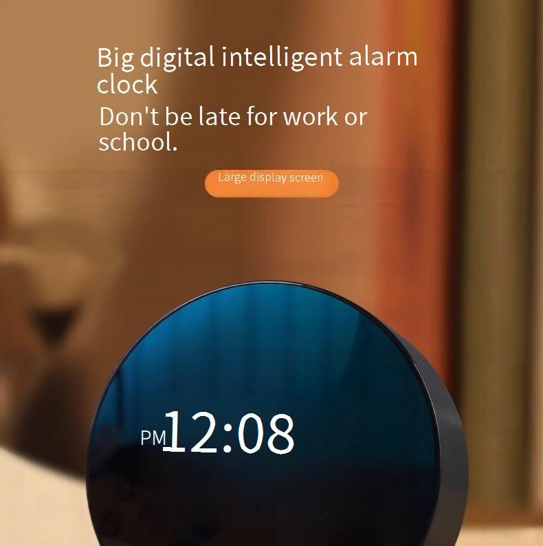 Neuer kreativer Wecker, einfache elektronische Uhr, LED-Uhr, Heim-Nachttischuhr, Temperaturuhr, Kunststoffuhr 8895_voghion.com