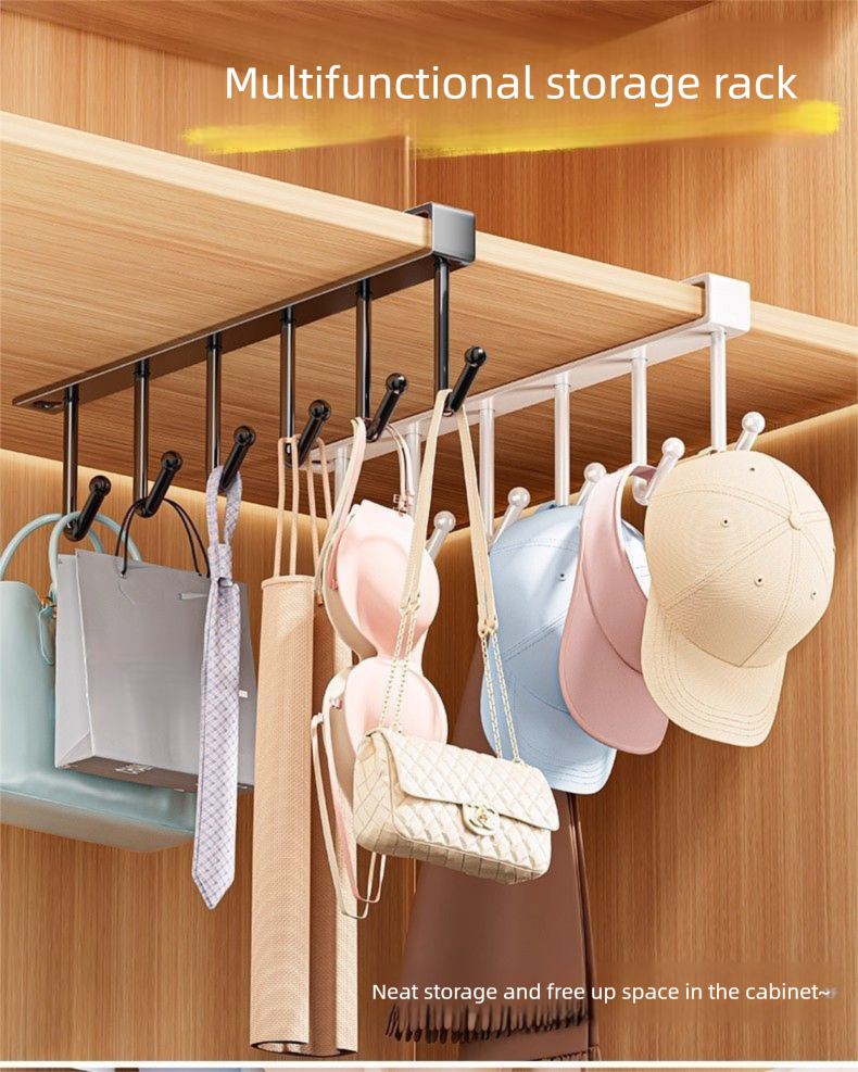 Riemhanger Eén multi-haak Multifunctionele thuis slaapzaal garderobe Vest ondergoed opberghaak rek_voghion.com