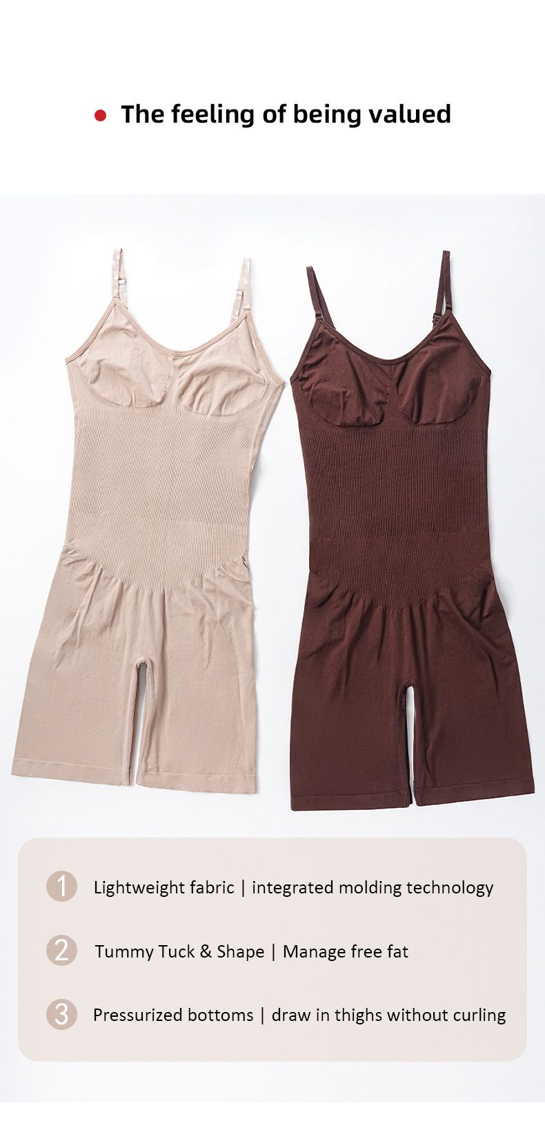 Shapewear-Bodysuit in Übergröße, postpartale Hüftstraffung, nahtlose Shapewear, Damenkorsett, Ganzkörper-Sling, Bauchstraffung, Bodysuit_voghion.com