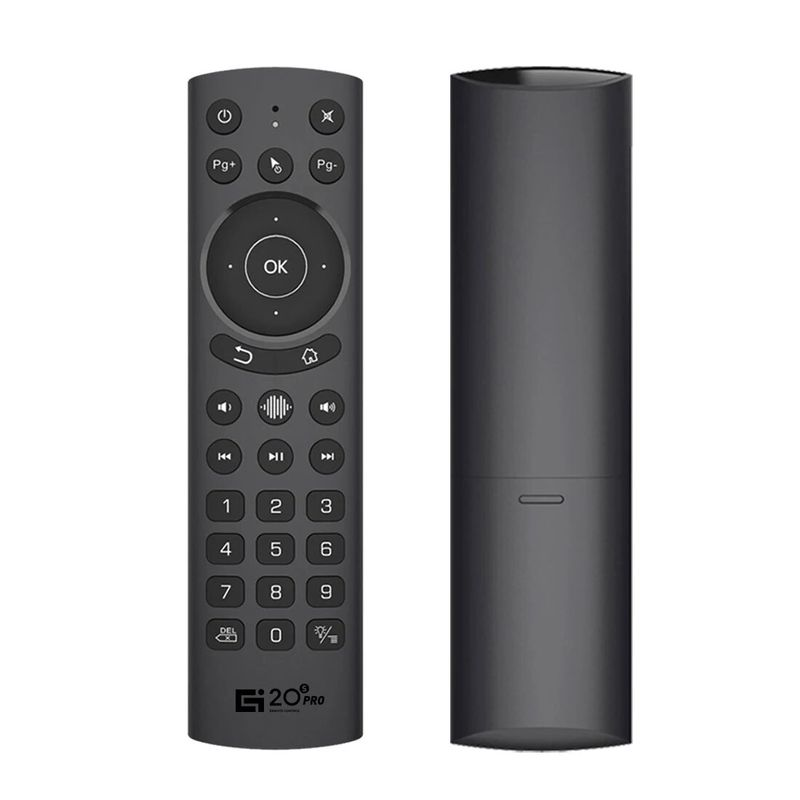 G20BTS Plus G20S PRO 2.4G télécommande vocale sans fil rétro-éclairé Air souris Gyroscope pour H96 X96 Max X88 Pro Android TV_voghion.com