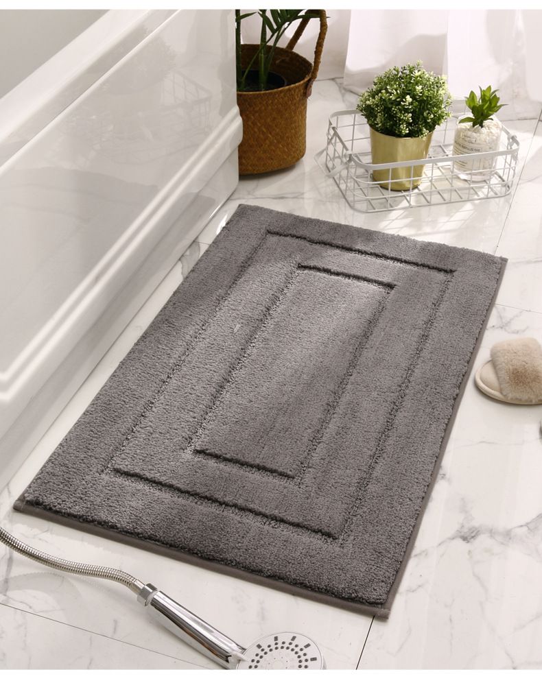 Heimtextilien Verdickte saugfähige Badezimmer-Fußmatten Badezimmer-Fußmatten Toiletten-Antirutschmatten Tür-Fußmatten Heimteppich_voghion.com