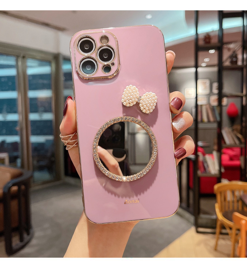 Mobile phone case for Honor 80Pro mobile phone case, fashionable silicone 70 butterfly mirror, Honor magic5 protective cover X40 new model_voghion.com