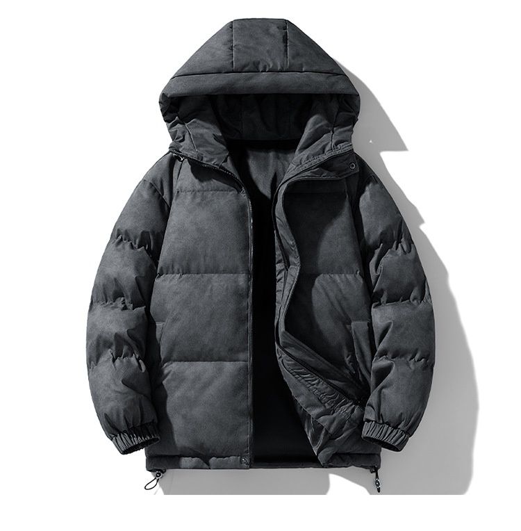 Nordmann 2025 Winter New Unisex Simple Hooded Jacket Warm Cold-Resistant Fashion Versatile Cotton Coat_voghion.com