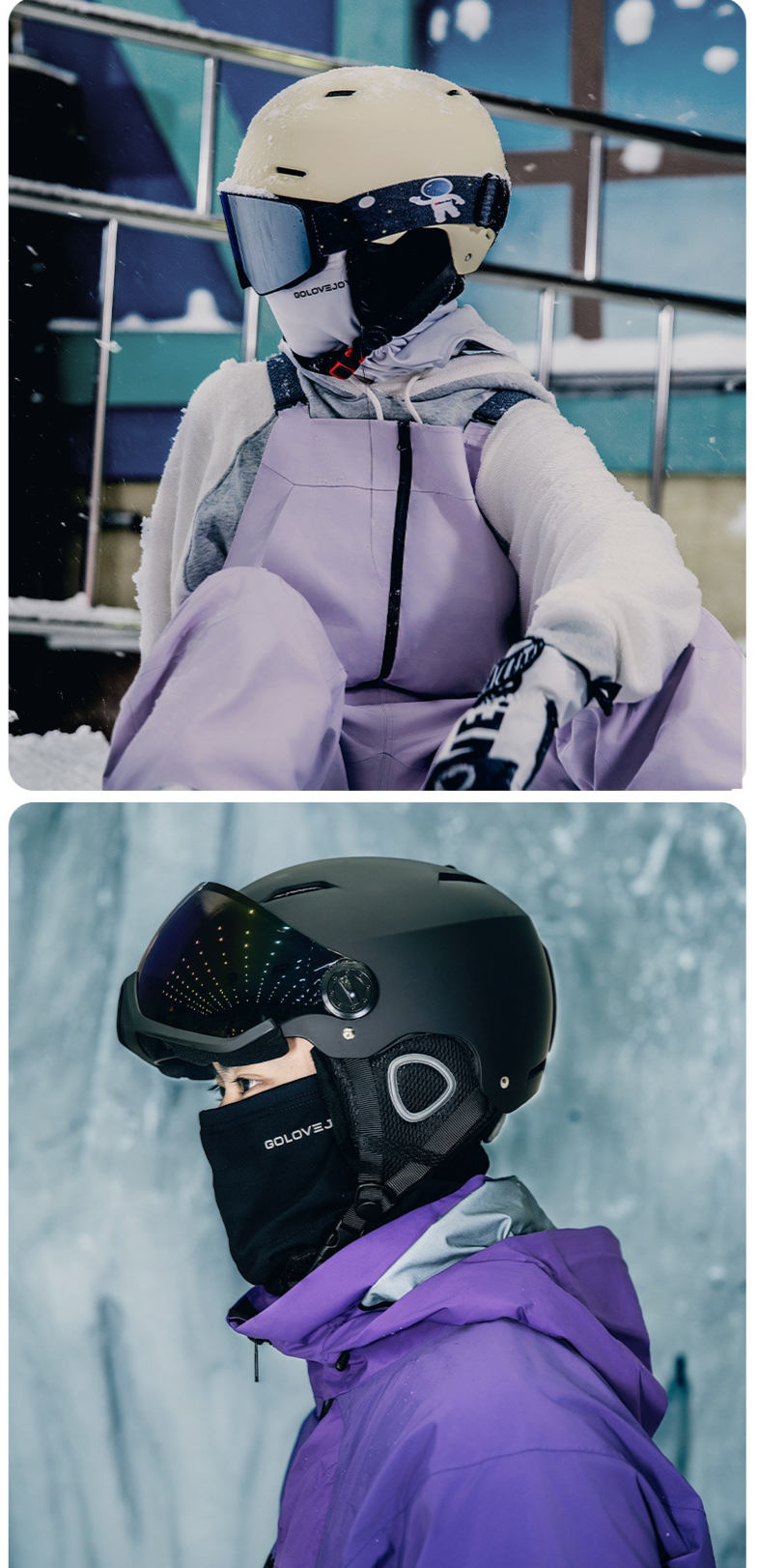 Nieuwe geïntegreerde sneeuwspiegel skihelm voor mannen en vrouwen volwassenen constante temperatuur warme sneeuwhelm_voghion.com
