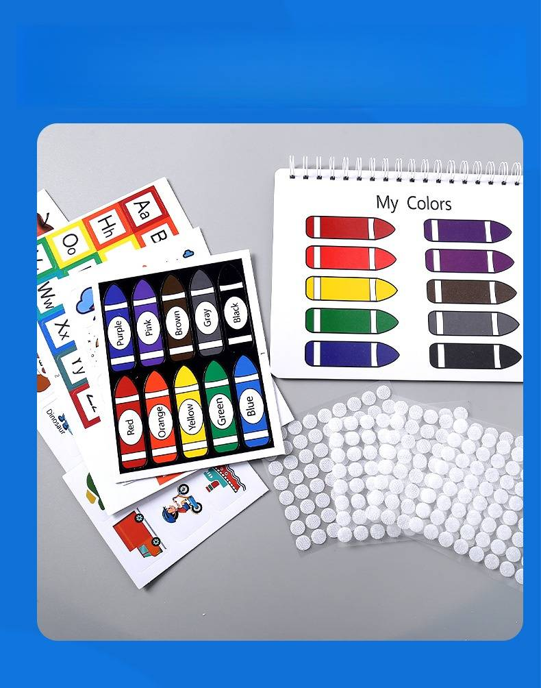 Reusable Sticker Activity Book For Kids - Preschool Learning & Educational Busy Book With Stickers_voghion.com