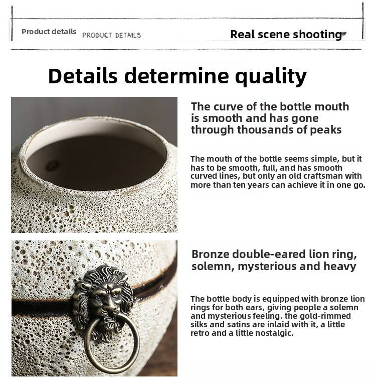 Vintage Distressed White Ceramic Vase – Timeless Home Decor For Living Room, Office & Bedroom_voghion.com