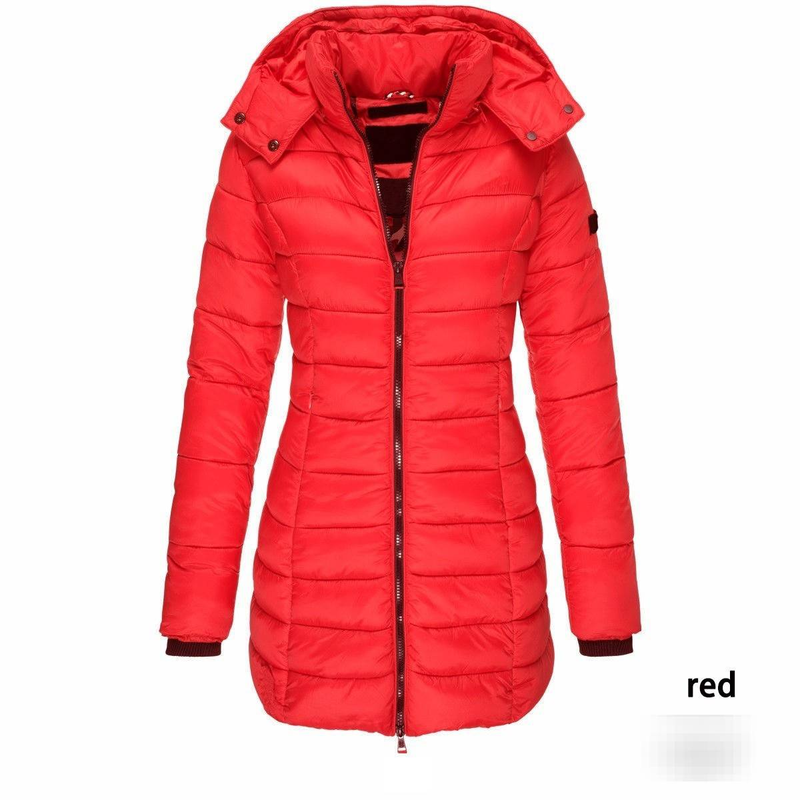 Elegant Winter Women's Long Puffer Coat With Slim Fit, Warm Cotton Filling, And Stylish Trench Design – Available In 7 Classic Colors (S-XXXL)_voghion.com