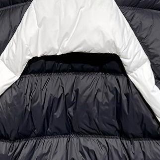 Doudoune courte à imprimé lettres américaines pour homme - Col montant, coutures épaisses et chaleur - Doudoune tendance automne-hiver style urbain_voghion.com