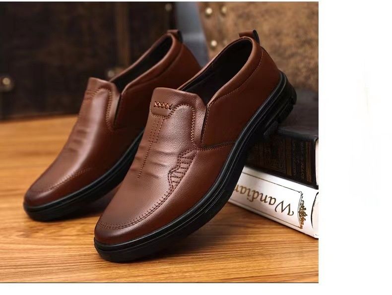 Autumn Men's Casual, Comfortable, Breathable And Tight-fitting British Solid Color Men's Shoes For Business_voghion.com