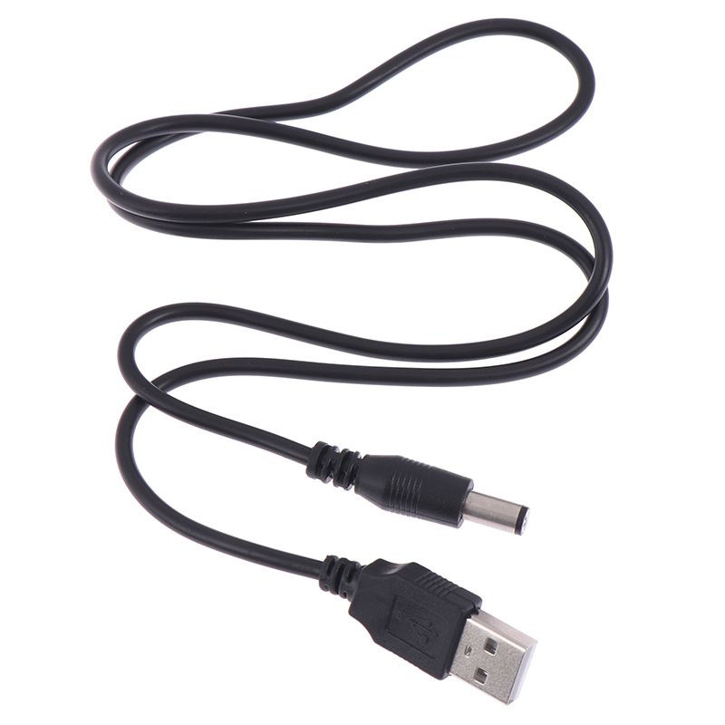 1 stk. 5V lader strøm til DC 5,5 mm plugg USB strømkabel for MP3/MP4-spiller_voghion.com