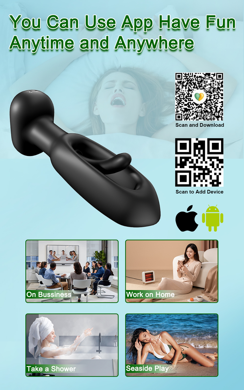 Eesnäärme masseerija Tappig Vibratig anaaltapp Aal APP vibraator traadita puldiga seksimänguasjad minu jaoks perse aal dildo_voghion.com