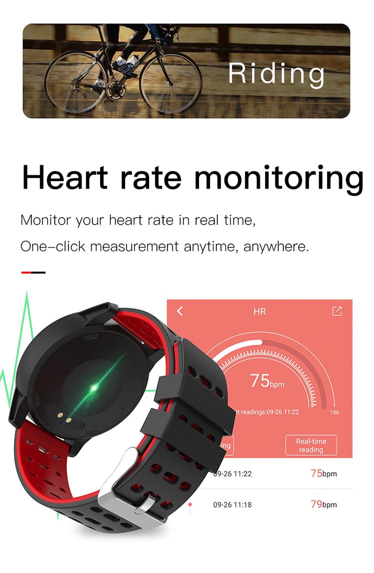 696 TLWB2 Brățară Monitorizare Ritm Cardiac Tensiune Arterială Pedometru Record de Pistă Impermeabil Sport Ceas Smart Watch_voghion.com