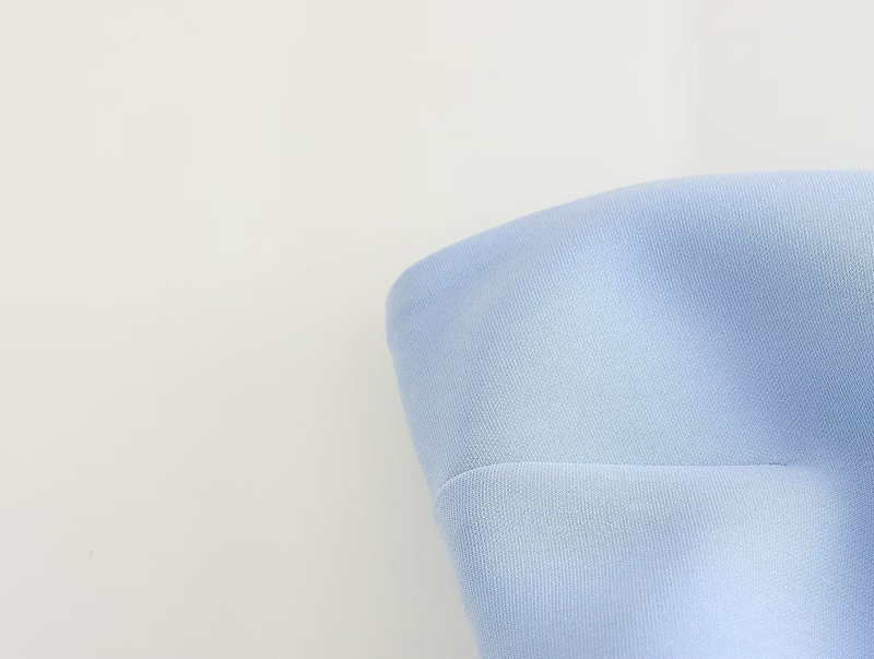 Damski top typu tuba, jednolity kolor, plisowany, dopasowany krój, kamizelka_voghion.com