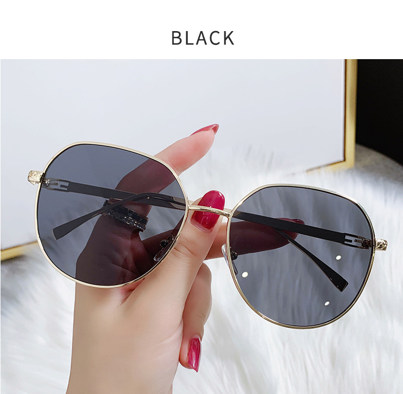 2023 sonnenbrille Frauen Runde Mode Gläser Vintage Übergroßen Shades Lunette De Soleil Femme Gafas De Sol Mujer Lentes_voghion.com