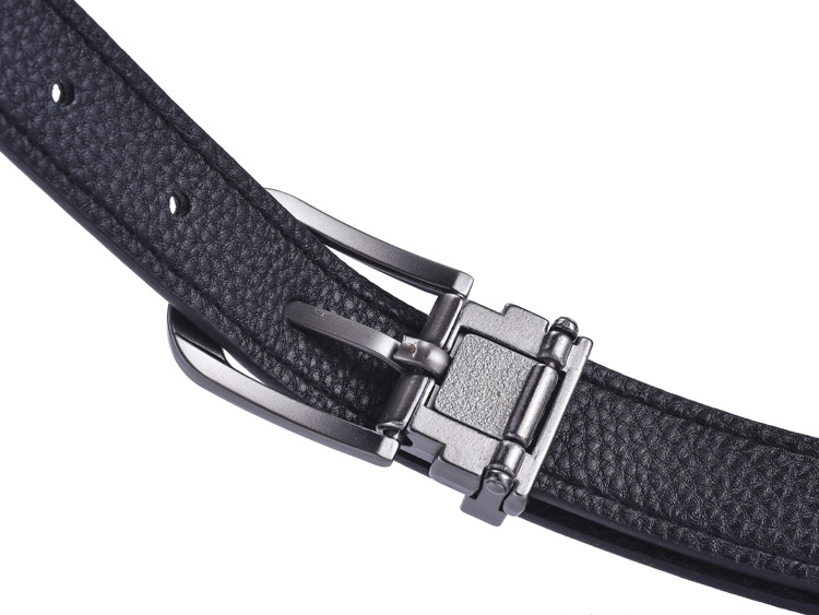 New Unisex Belt for Men and Women, Casual and Versatile, Minimalist Black Slim Belt, Korean Version Retro Needle Buckle Jeans with Student Trend_voghion.com