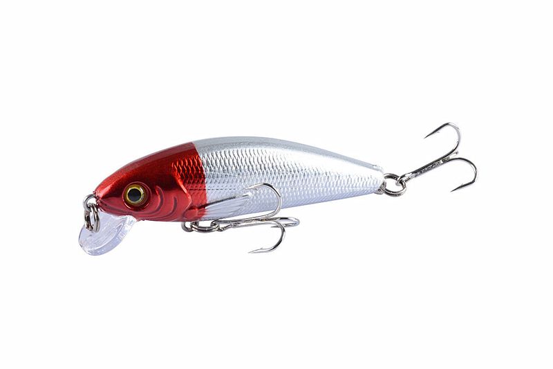 Isca flutuante para peixinhos de 10 cores - isca rígida realista para pesca de robalo e lúcio - iscas de superfície de plástico ABS para água doce e salgada_voghion.com