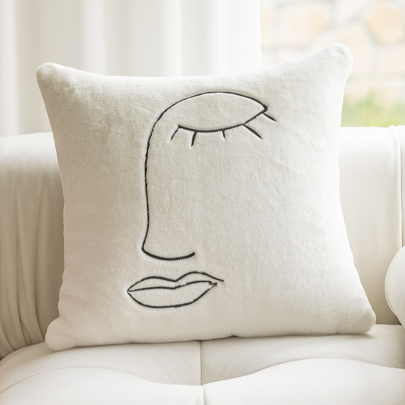 Wholesale of plush pillowcases in Instagram style, living room decoration, pillows, bedside cushions, bed backrest pillows_voghion.com