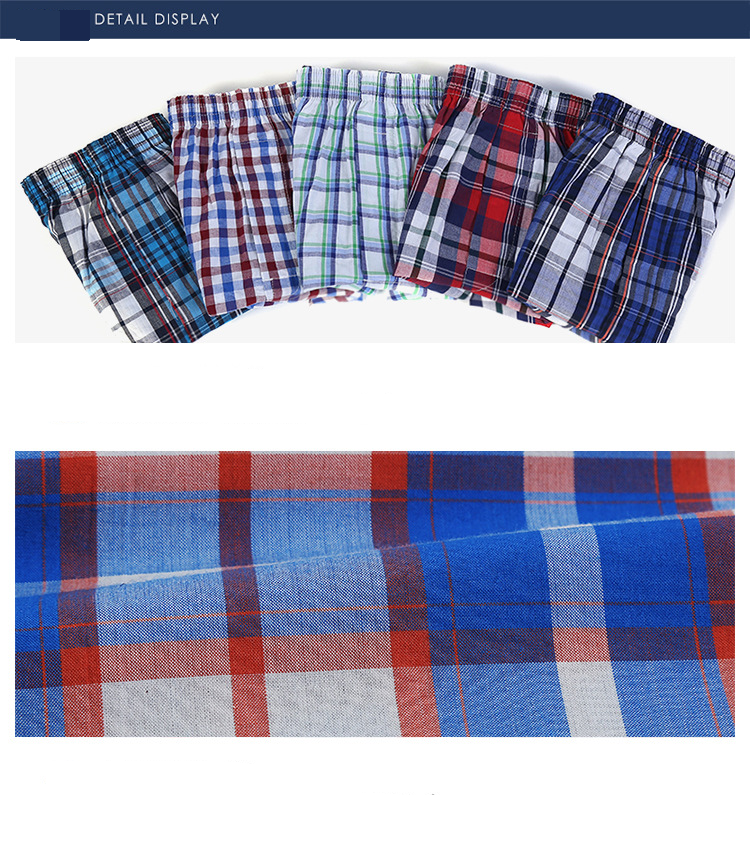 Calças de algodão puro A Luo tecido tecido grande calças de praia roupa interior masculina calças grandes soltas fonte de primeira mão atacado_voghion.com