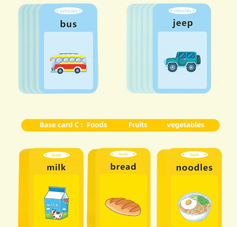 Flash Cards Foreign Trade Children's Puzzle Toys English Card Insertion Machine Bilingual Early Education Flash Card Machine_voghion.com