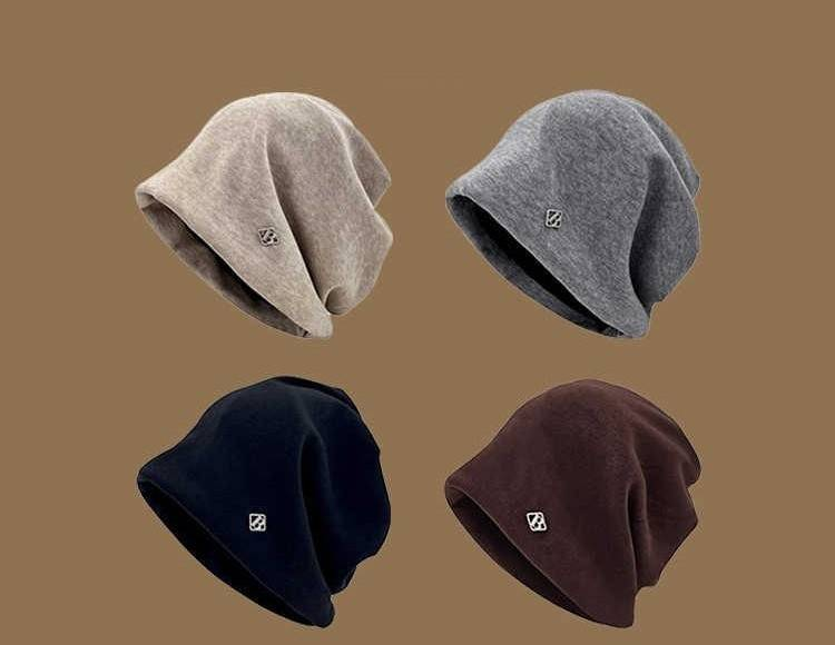 Autumn And Winter Fashion Letters Big Head Circumference Versatile Korean Style Baotou Hat_voghion.com