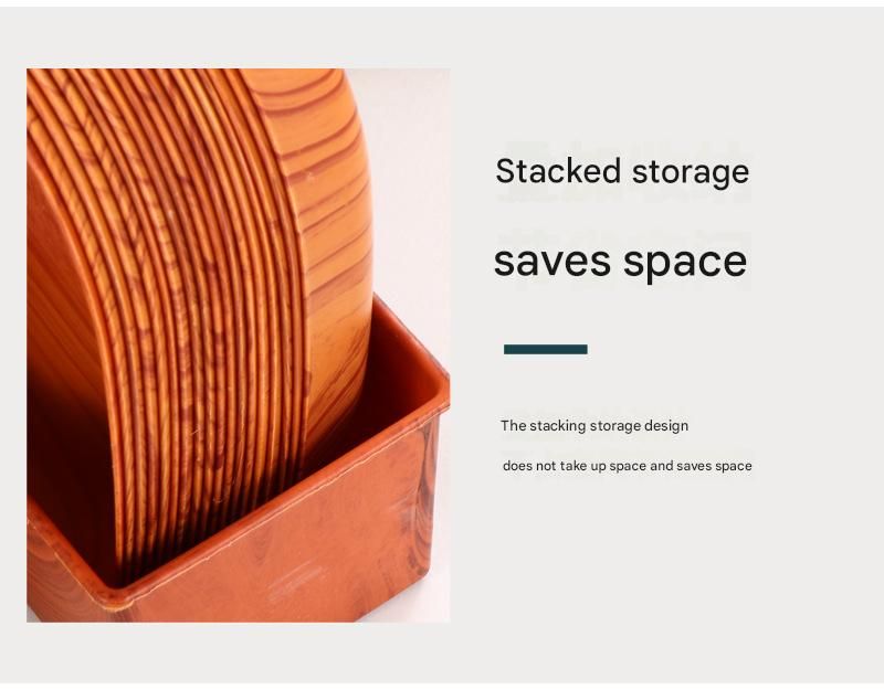 Cross Border Hot Selling Modern Ins Style Imitation Wood Grain Bone Spit Dish Home Living Room Creative Melon Seeds Snack Candy Dish_voghion.com