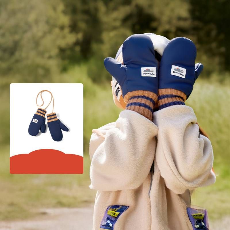 Wintermütze für Mutter und Kind mit Ohrenklappen – Warme und winddichte Pilotenmütze für Jungen und Mädchen – Weiches Nylonmaterial – Erhältlich in Mitternachtsblau und Wüstenbraun_voghion.com