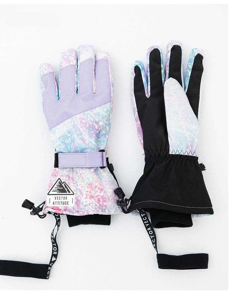 Guanti da sci invernali per uomo e donna - Guanti con fodera in pile termico, impermeabili, antivento, per il freddo, per snowboard, ciclismo e attività all'aperto_voghion.com