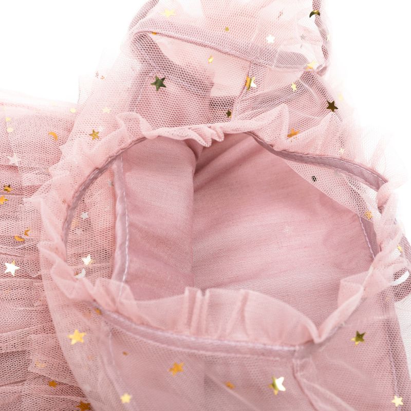 Robe mère et fille, nouveau style d'été 2025, célébrité coréenne sur Internet, vêtements pour enfants, robe de princesse, robe en maille étoile rose_voghion.com