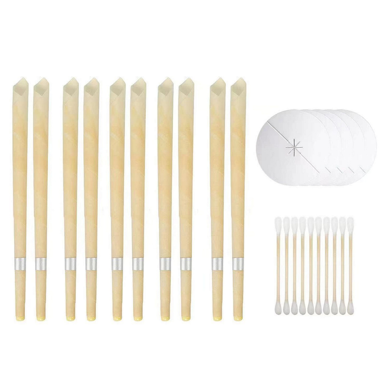 Instrument de îndepărtare a cerii din urechi, natural, sigur, eficient, cu tampon de bumbac, instrument versatil de curățare a urechii pentru un parfum relaxant_voghion.com