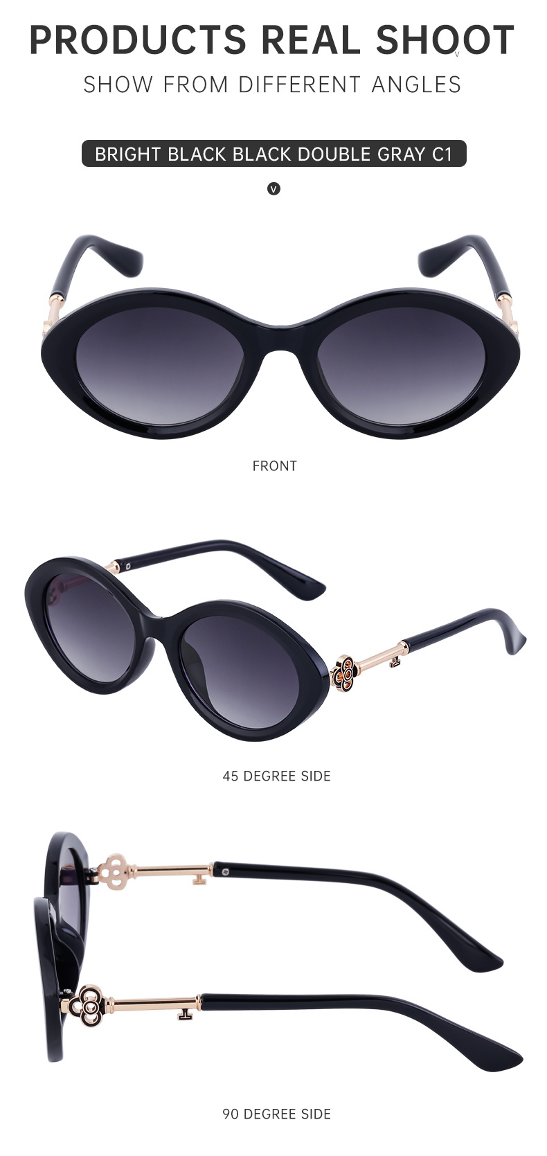 Mode unregelmäßige Sonnenbrille weibliche Mode Persönlichkeit Hohlspiegel Bein Sonnenbrille weiblich_voghion.com