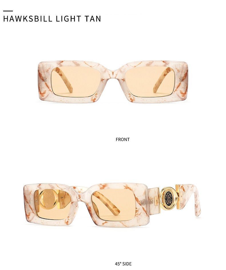 New Rectangle Sunglasses Women Men 2022 Vintage Fashion Square Female  Designer Black Sun glasses Male UV400 Eyewear_voghion.com