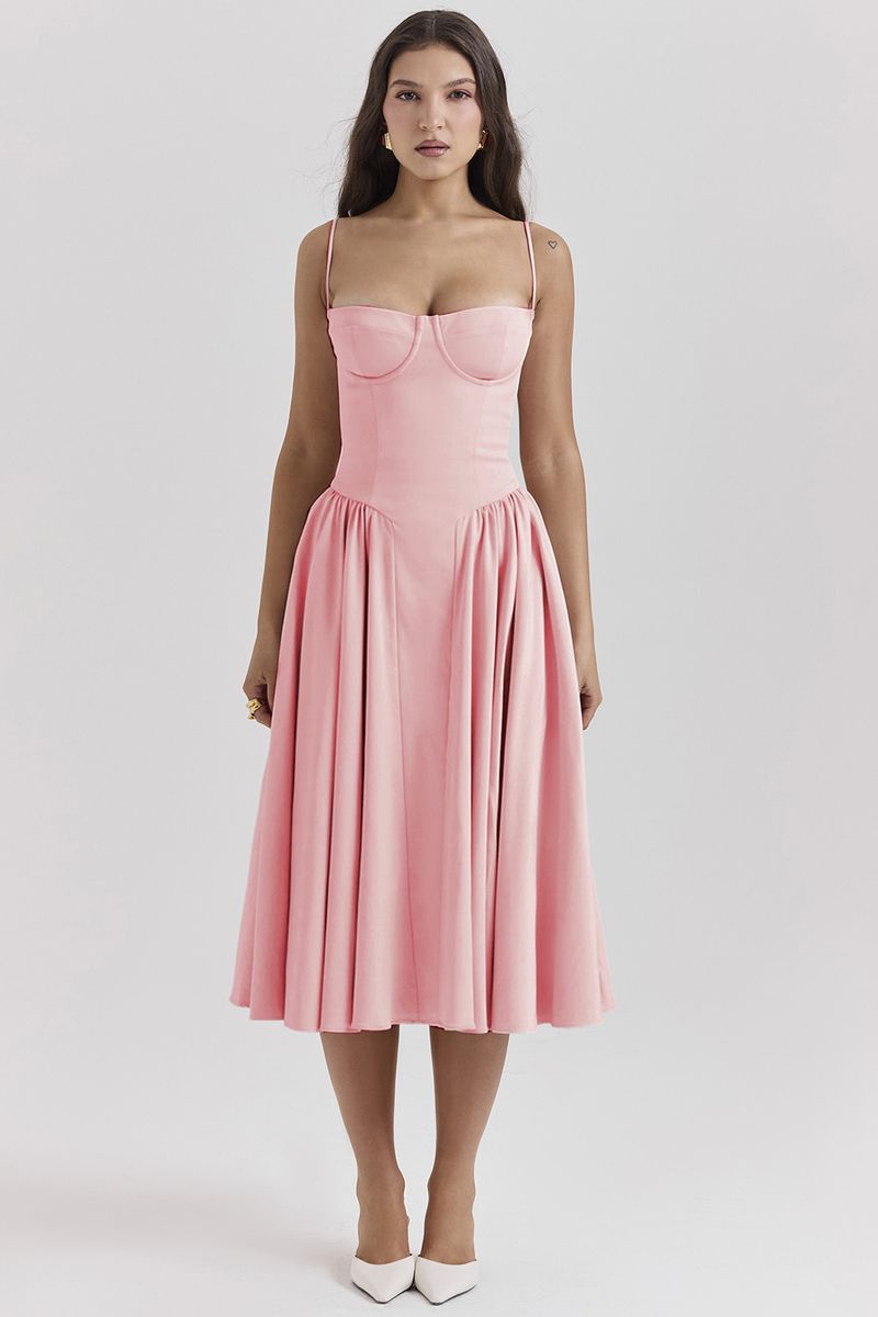 Gonna Nuova Gonna Lunga Francese Retro Stile Palazzo Dopamina Indossare Abito Con Bretelle Per Le Donne_voghion.com