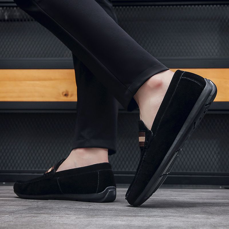 Casual Fashion Herren Loafers Mokassins Slip On Herren Flats Männliche Fahrschuhe_voghion.com