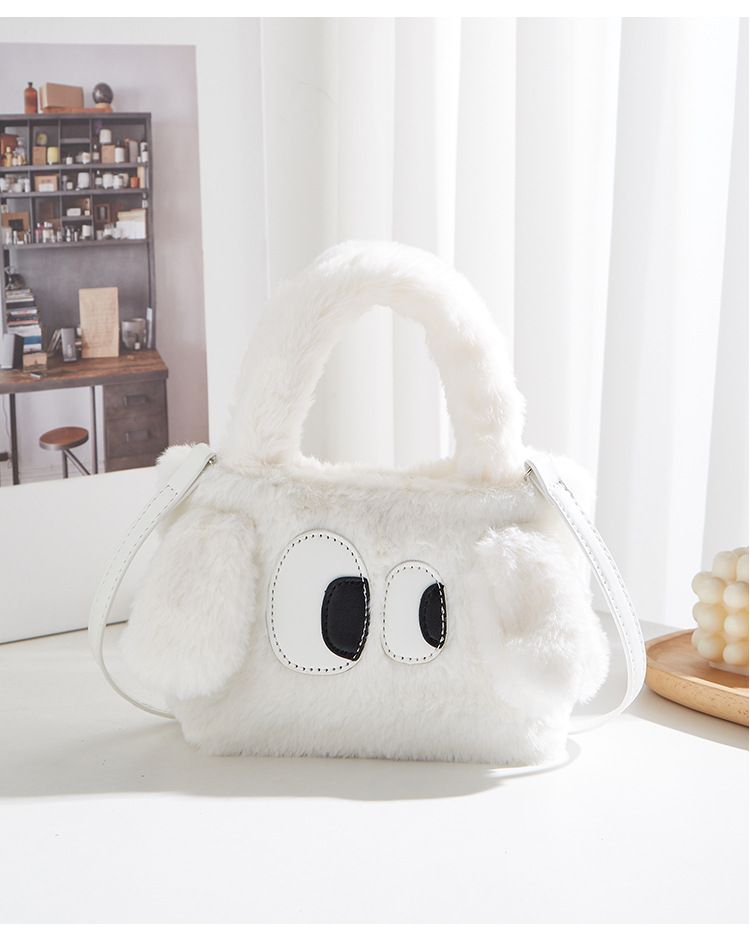 Koreanische Version der modischen lässigen süßen Pelztasche, die diesjährige neue Cartoon-Handtasche für Frauen, personalisiert und einfach_voghion.com