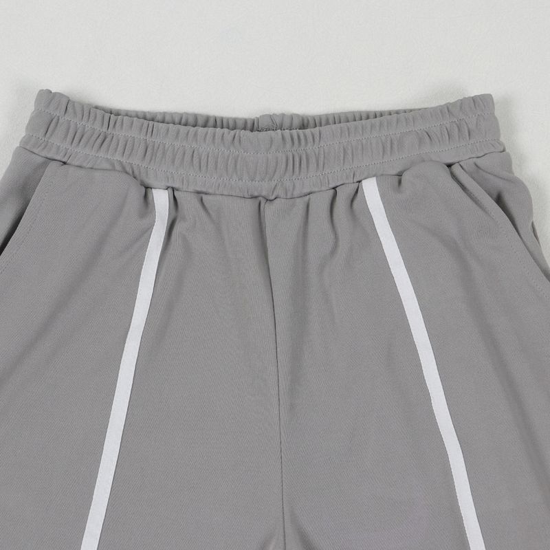 Damenbekleidung Zweiteiliges Set mit Kapuzenpullover mit Bandnähten_voghion.com