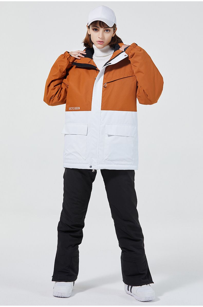 Nuovo per donne e uomini giacca da sci in stile coreano invernale tuta da snowboard calda e spessa_voghion.com